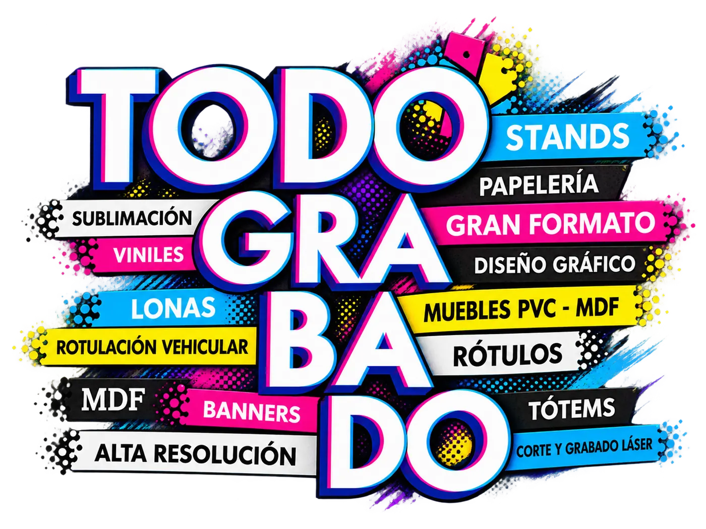 Escultura tipográfica Todo Grabado