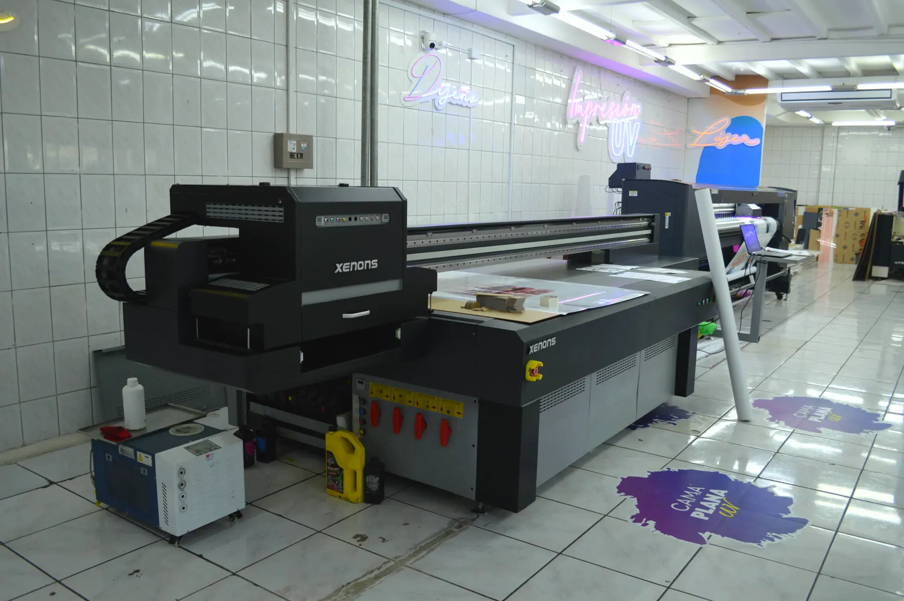 Cama plana UV para material POP